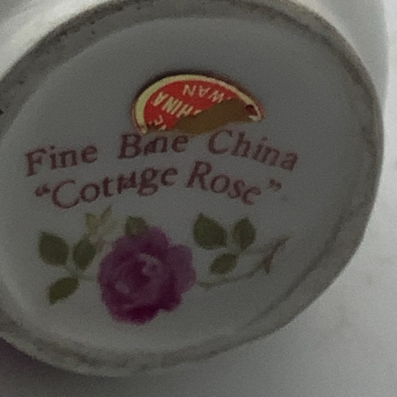 Vintage Fine Bone China Cottage Rose 5” Miniature Vase/Pitcher - Picture 10 of 12